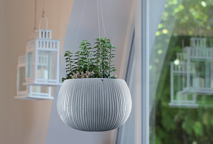 Závěsný květináč - BETON BOWL WS